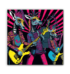 Stripes and riffs harmonize wrapped canvas - Beyond T-shirts