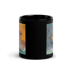 Strumming Sensation Black Glossy Mug - Beyond T-shirts