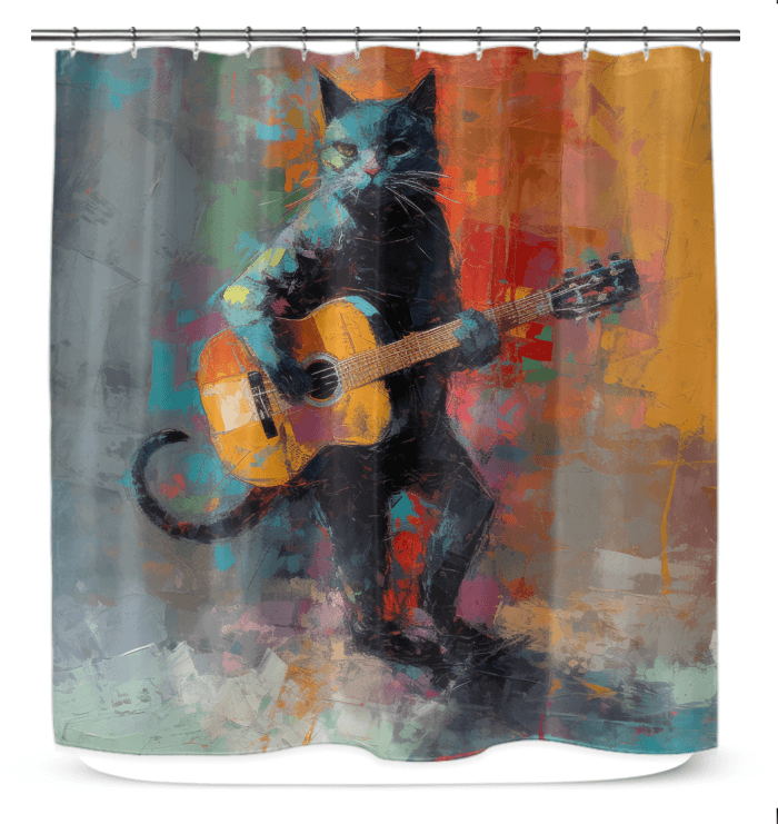 Strumming Sensation Shower Curtain - Beyond T-shirts