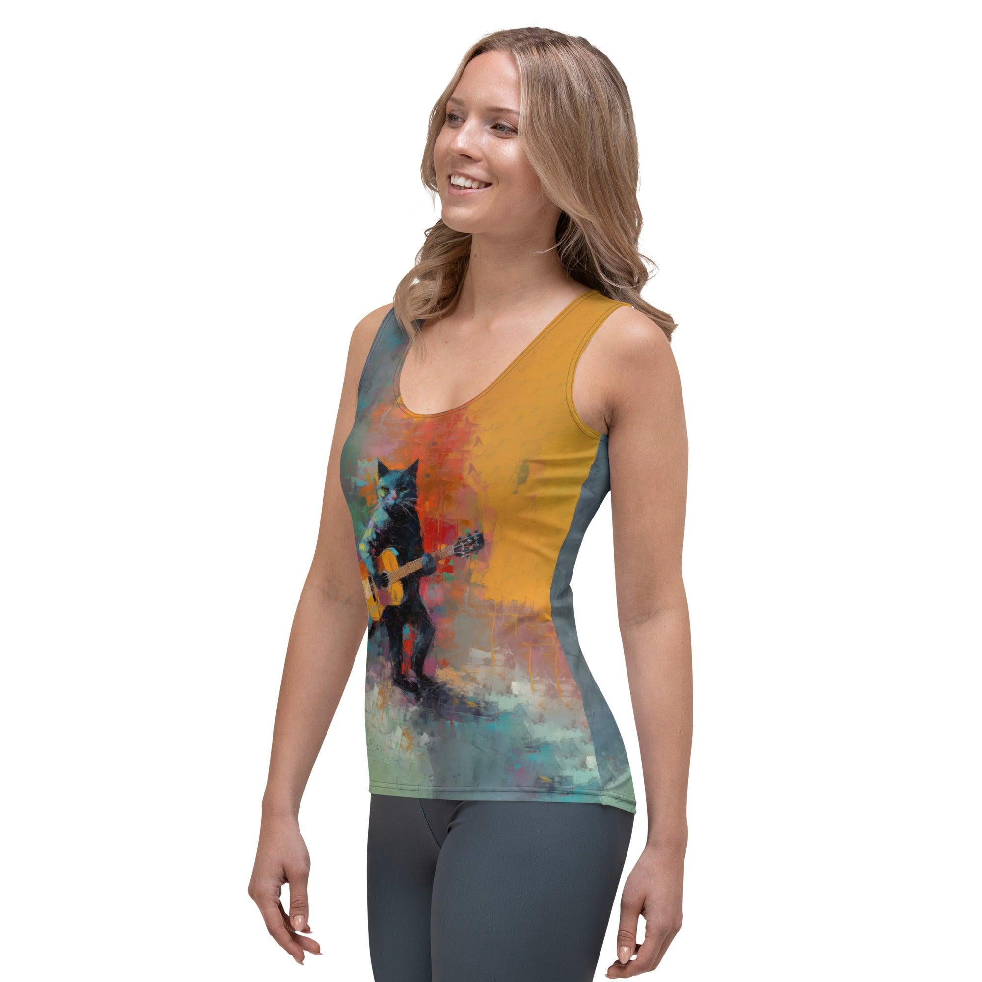 Strumming Sensation Sublimation Cut & Sew Tank Top - Beyond T-shirts