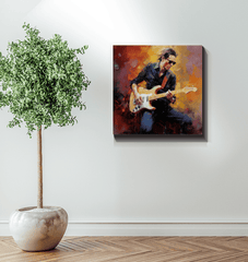 Music-inspired Strumming Showcase canvas art