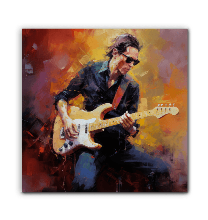 Inspirational Strumming Showcase guitar canvas