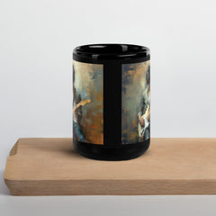 Strumming Sorcery Black Glossy Mug - Beyond T-shirts