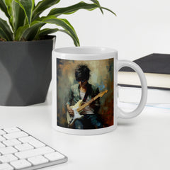 Strumming Sorcery mug perfect for coffee and music fans