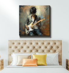 Captivating Musician Sorcery Art on Canvas