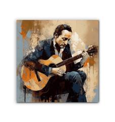 Guitar-Inspired Wrapped Canvas Art