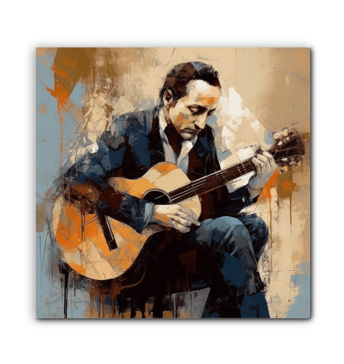 Decorative Wrapped Canvas Featuring Strumming Spirit