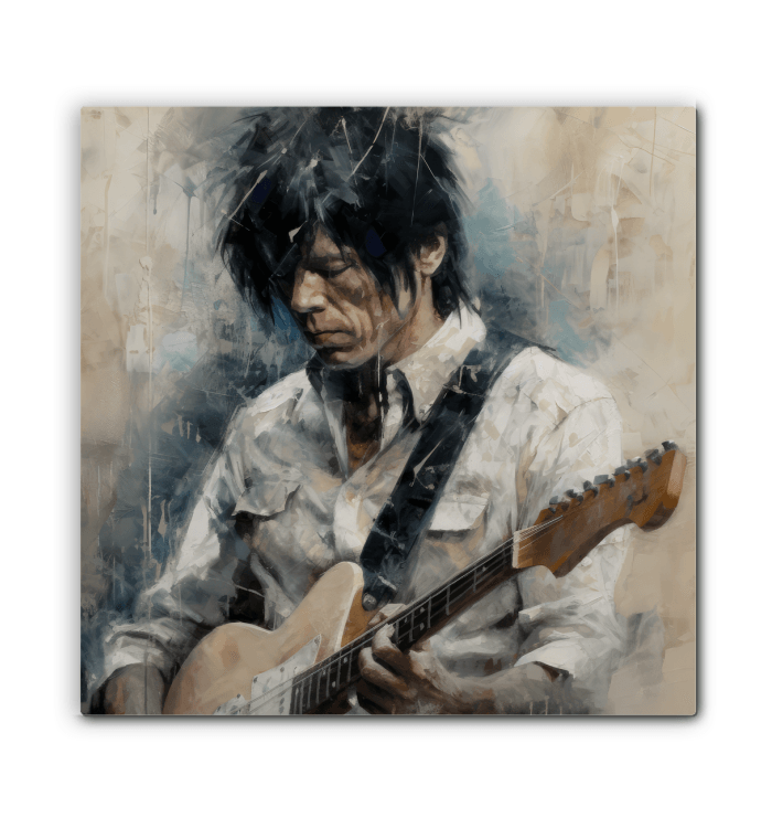 Detailed view of Strumming Star artwork