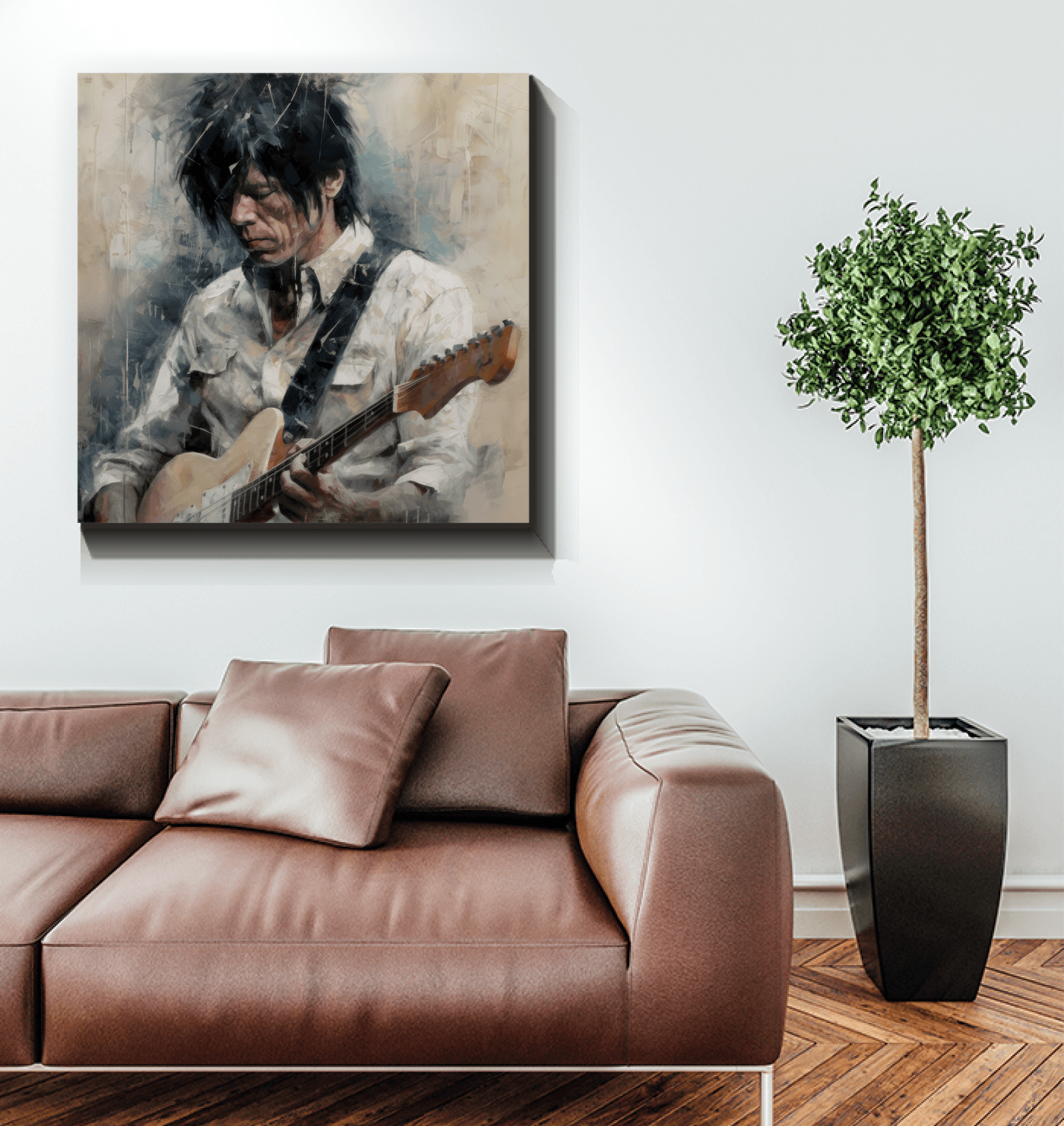 Strumming Star canvas for music lovers