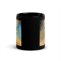 Strumming Symphony Black Glossy Mug - Beyond T-shirts