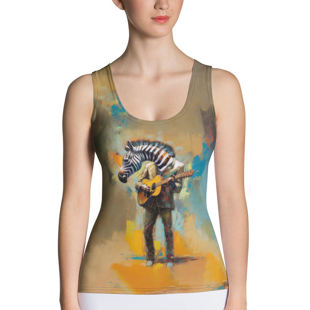 Strumming Symphony Sublimation Cut & Sew Tank Top - Beyond T-shirts