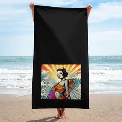 Soft and stylish Surfing 5 27 Towel, ideal for wrapping up in comfort with a touch of the sea.