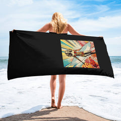 Beach Breaks Bath Towel Dry Off In Surfing Style - Beyond T-shirts