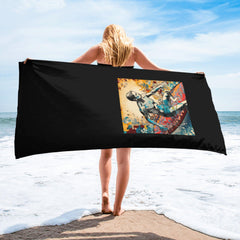 Waves And Sunsets Bath Towel Surf Into Comfort - Beyond T-shirts