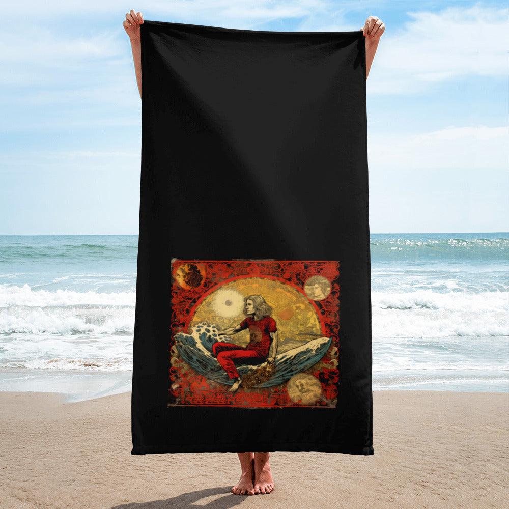 Surfing Reflections Towel Bliss - Beyond T-shirts