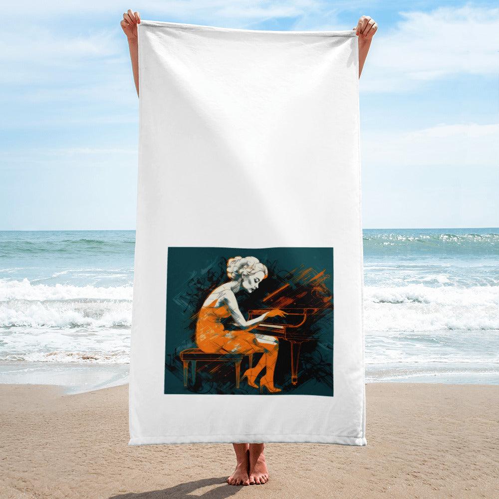 Fashion Fusion All-Over Print Bath Towel - Couture Collection - Beyond T-shirts