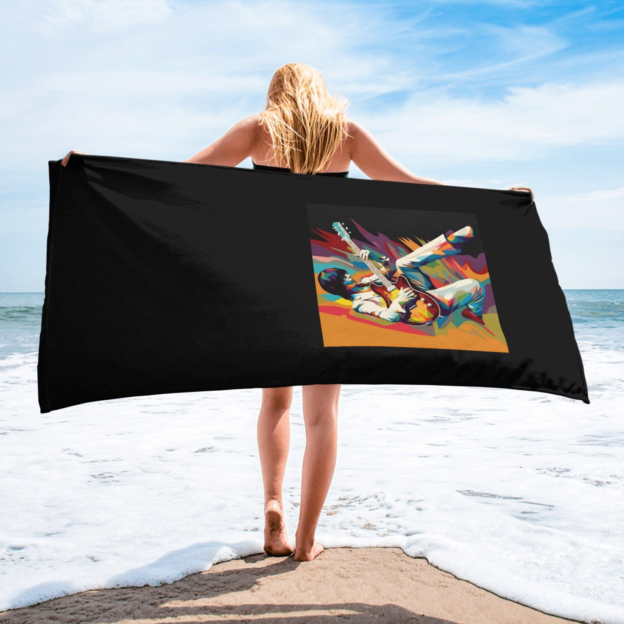 Runway Elegance Bath Towel - Fashionista's Essential - Beyond T-shirts