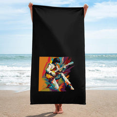 Runway Elegance Bath Towel - Fashionista's Essential - Beyond T-shirts