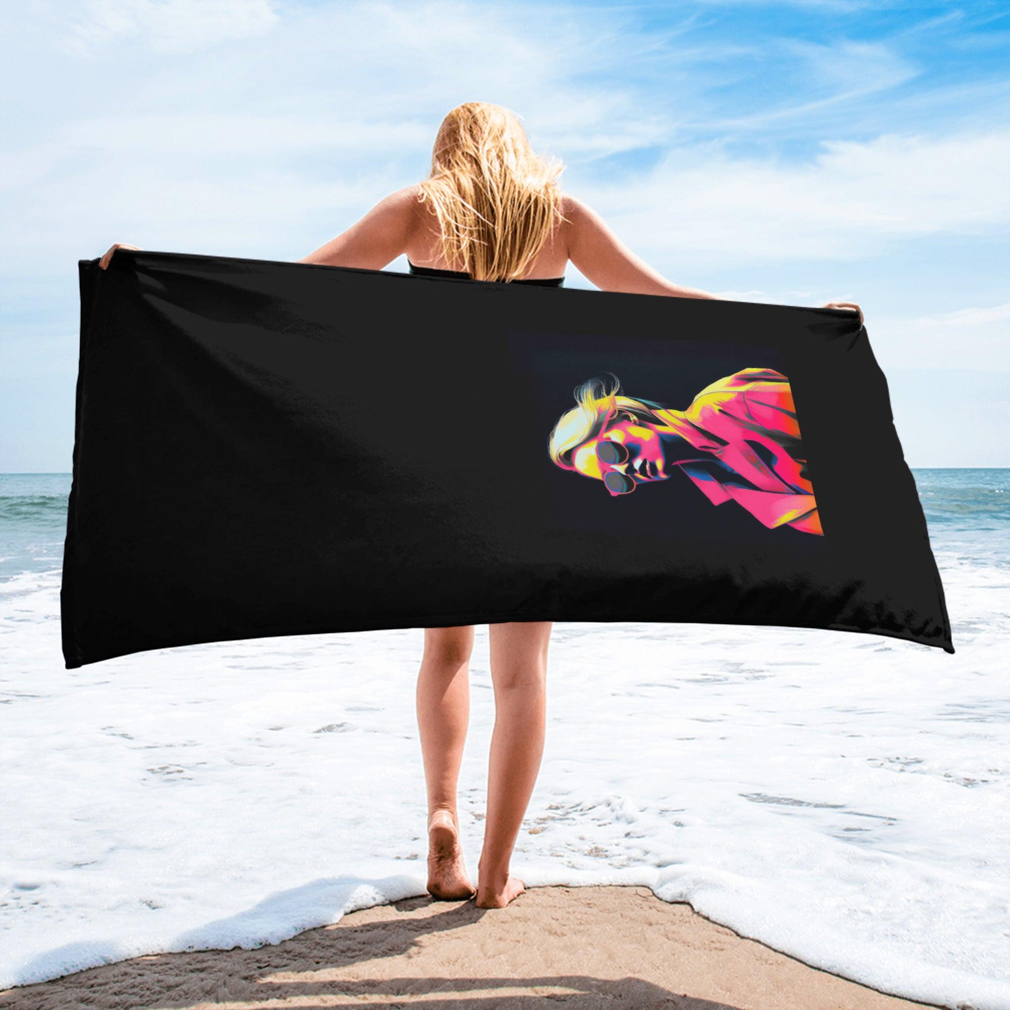 Coastal Stripe Beach Towel - Beyond T-shirts