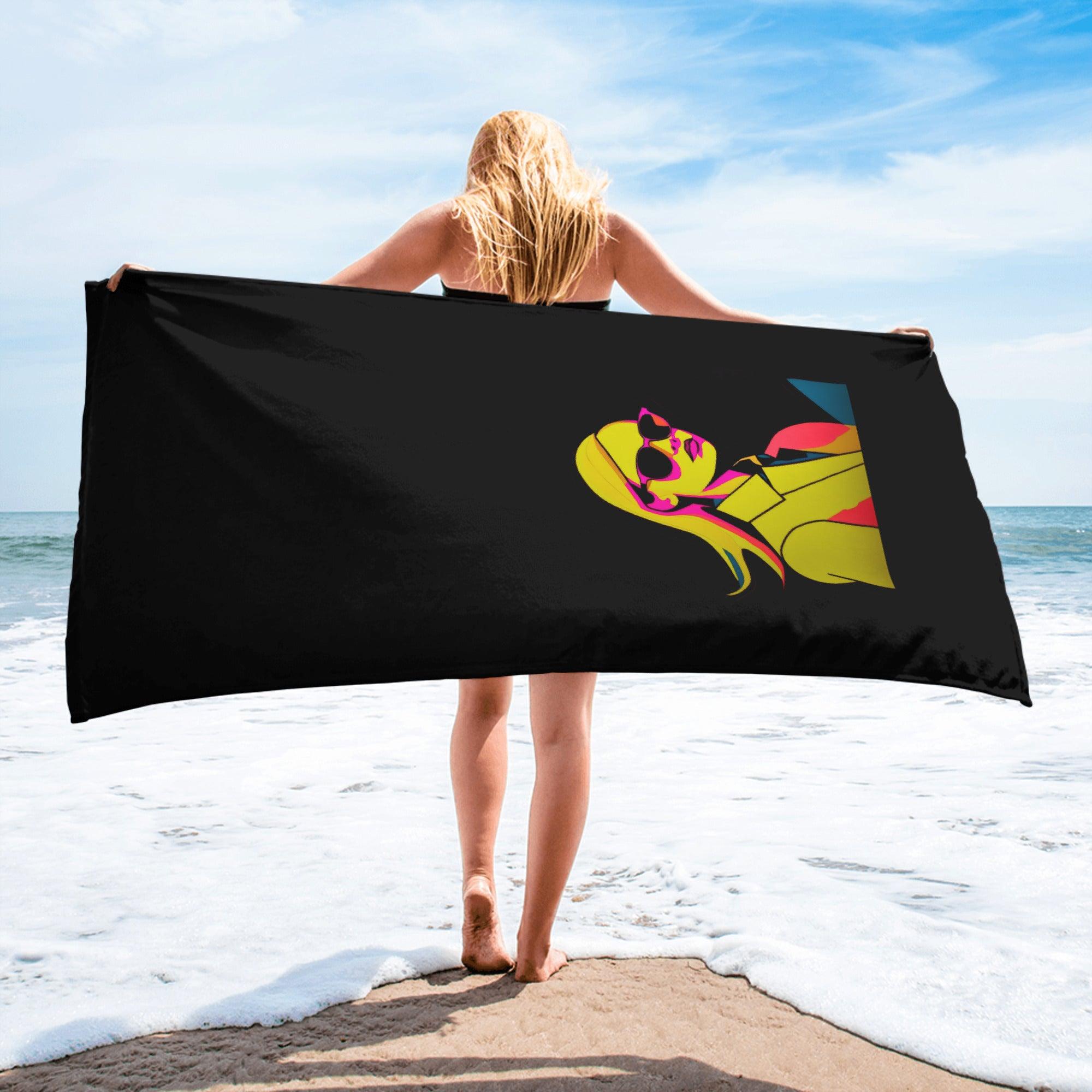 Tropical Palm Leaf Beach Towel - Beyond T-shirts