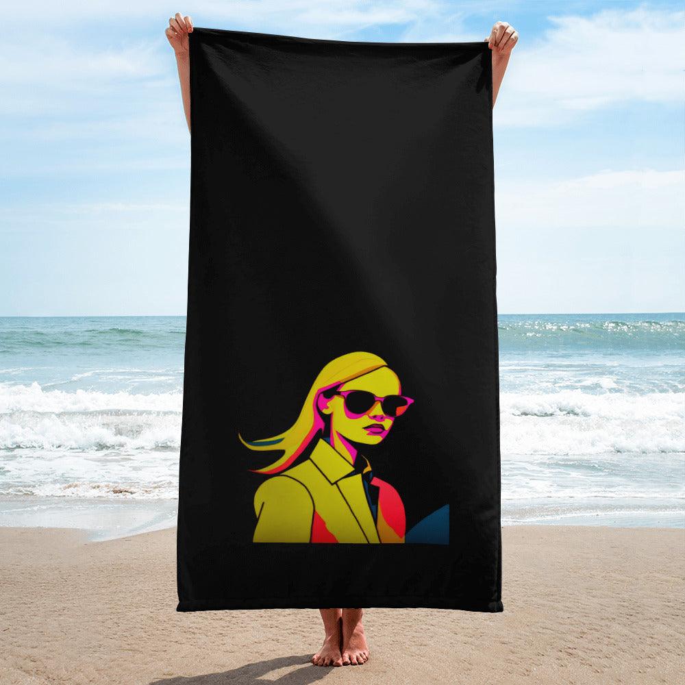 Tropical Palm Leaf Beach Towel - Beyond T-shirts