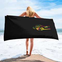 Rainbow Tie-Dye Beach Towel - Beyond T-shirts