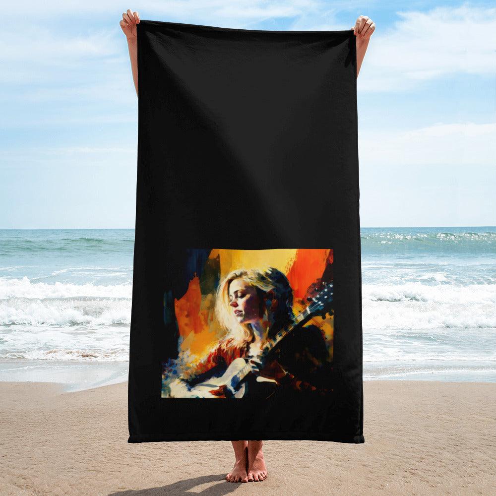 Piano Serenade Bath Towel - Beyond T-shirts