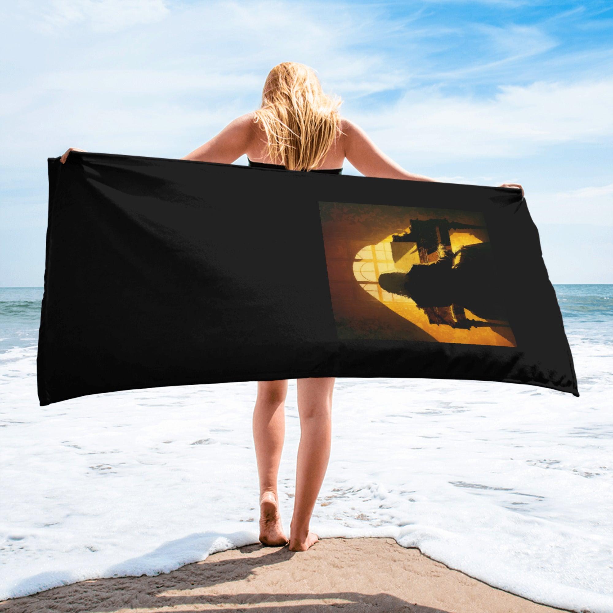 Guitar Solo Bath Towel - Beyond T-shirts