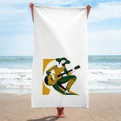 Bluesy Elegance Bath Towel - Beyond T-shirts