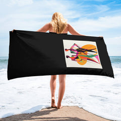 Glamour Graffiti Bath Towel - Beyond T-shirts