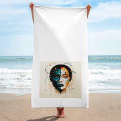 Abstract Aqua Towel