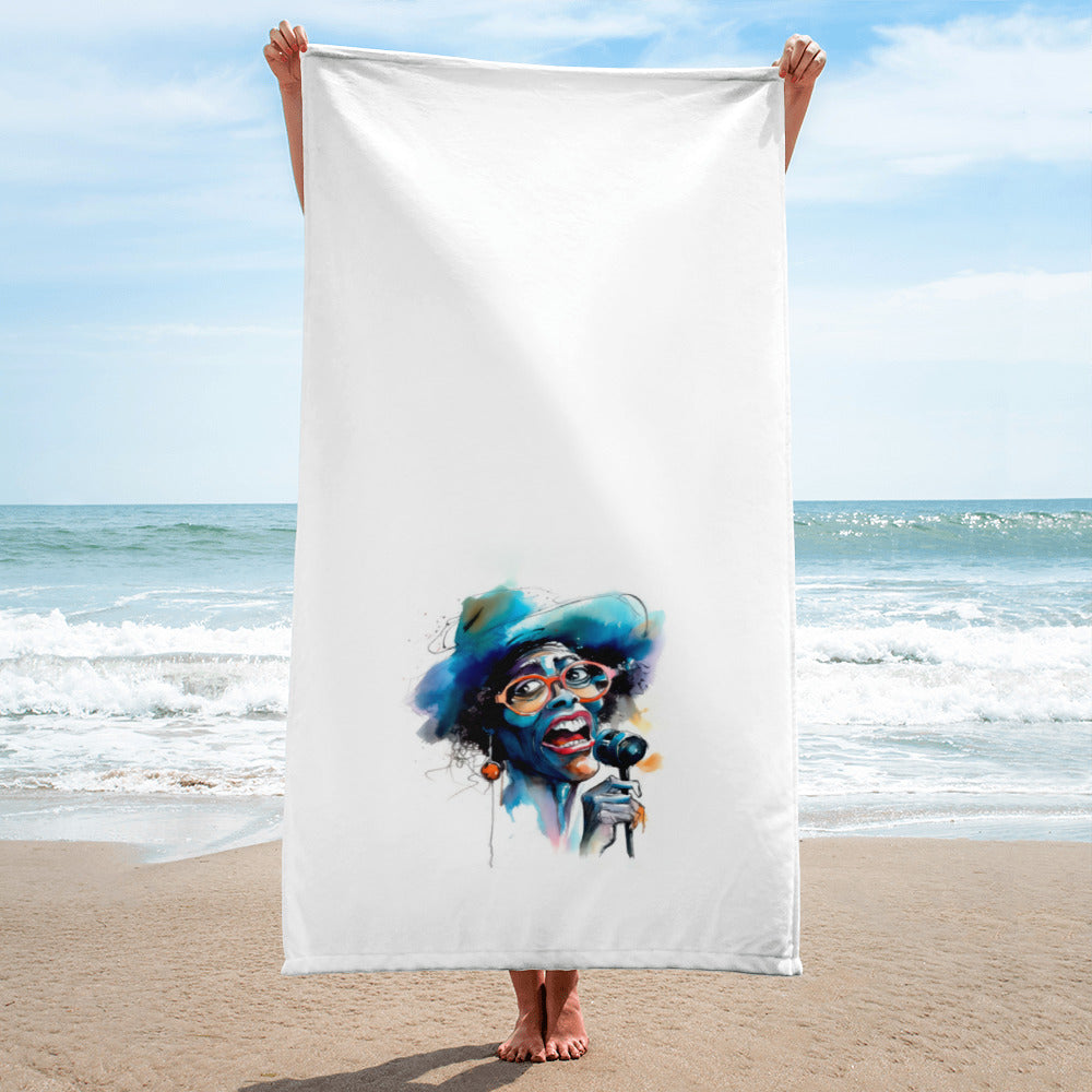 Saxophonist’s Soft Serenade Towel