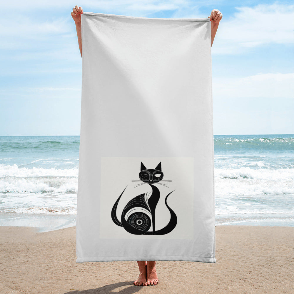 Sassy Siamese Soak Towel