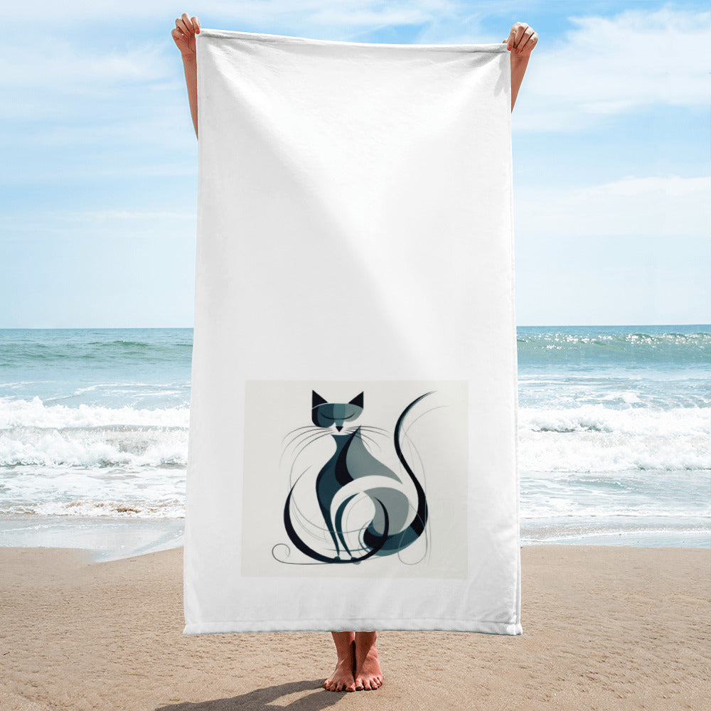 Purrfect Persian Plush Towel