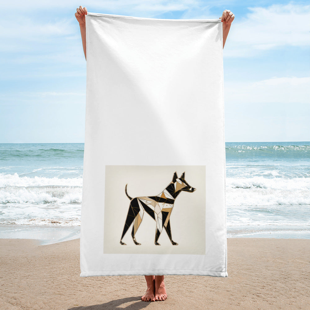Cheerful Dog-themed Bath Linen