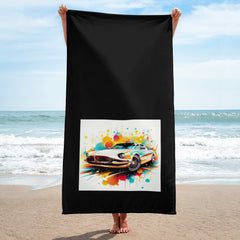 Drag Racer Dynamism Bath Towel