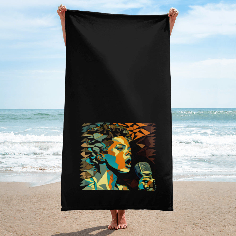 Rhythmic Radiance Bath Towel