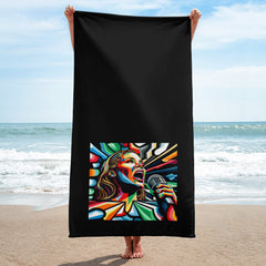 Rhythmic Reverie Musical Bath Towel