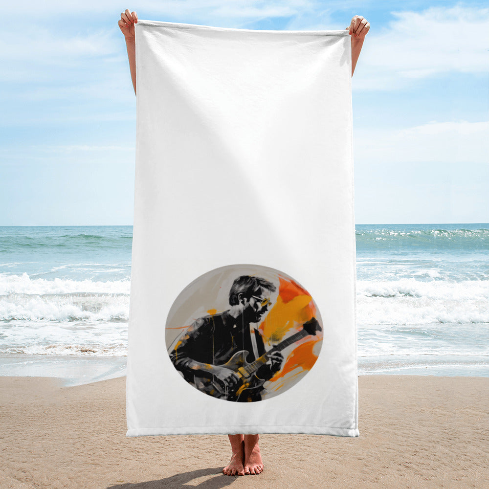 Abstract Elegance Musical Bath Towel