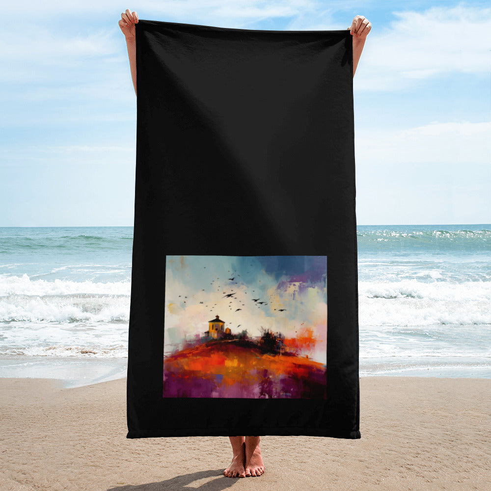 Desert Mirage Landscape Bath Towel