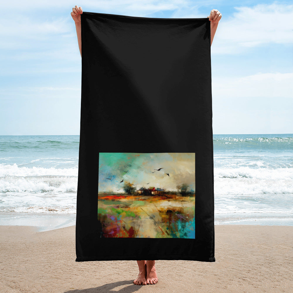Waterfall Wonderland Landscape Bath Towel