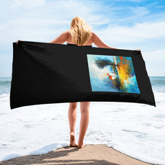 Urban Skylinescape Landscape Bath Towel