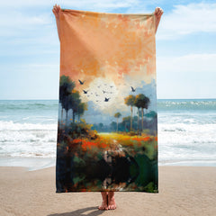 Coastal Sunrise Bath Towel