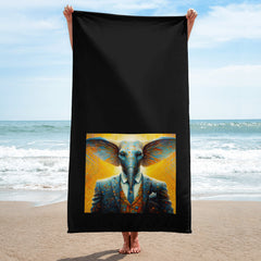 Elephant's Serene Oasis Bath Towel