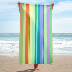 Nautical-themed luxurious bath towel with elegant design details.