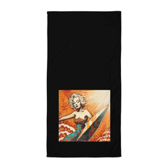 Elegant and absorbent Surfing 5 05 Towel, featuring vibrant wave designs for the ultimate beach day.