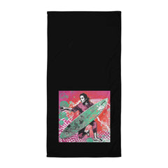 Soft and stylish Surfing 5 10 Towel, ideal for soaking up the sun or drying off in surf-inspired luxury.