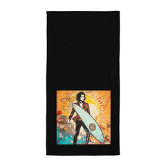 Chic and cozy Surfing 5 09 Towel, ideal for adding a splash of surf-inspired elegance to your seaside adventures.