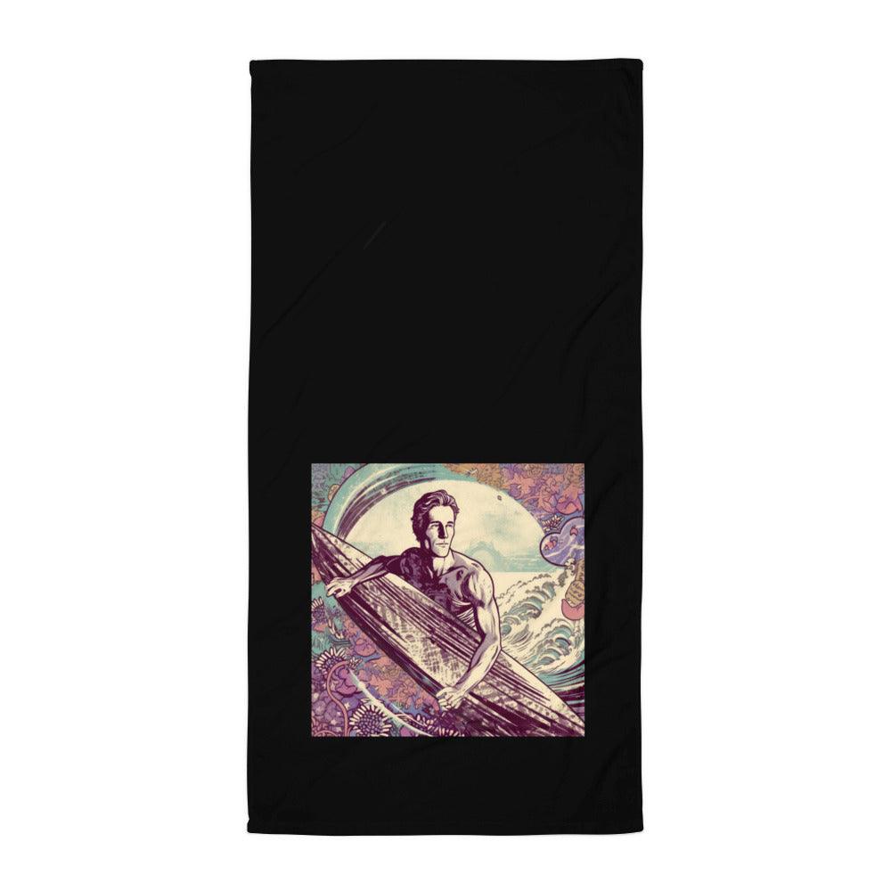 Tropical Swells Bath Towel Dive Into Surfing Luxury - Beyond T-shirts