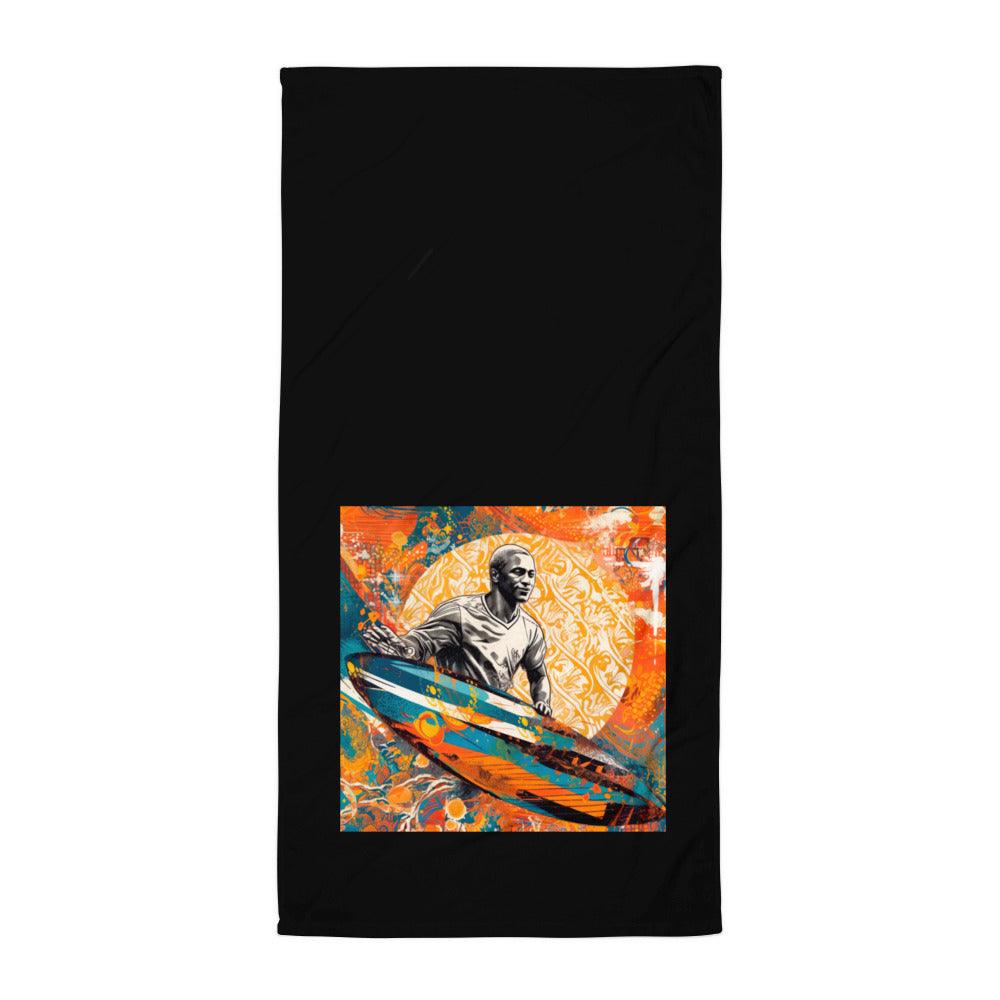 Waves And Sunsets Bath Towel Surf Into Comfort - Beyond T-shirts